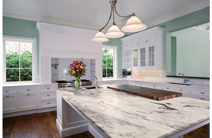 American Augusta White Marble Countertops For Kitchen-4