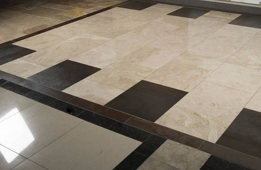 Beige Turkish Crema Cappuccino Marble Hall Floor Tiles 2