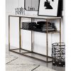 Bistratal Grey And White Marble Console Table-5