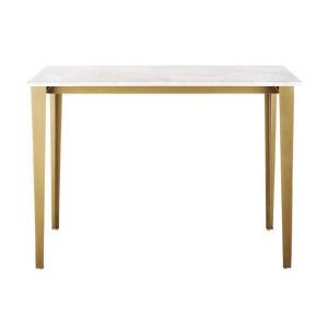 Carrara Marble Top High Dining Table-6