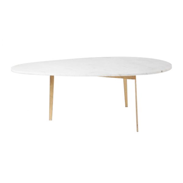 Drops White Marble Coffee Table-1