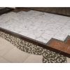 Italian White Statuary Venato Marble Living Room Flooring-17