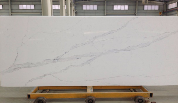 LXSQ6435-Calacatta-Prime-Quartz-Modern-Kitchen-Countertops-2