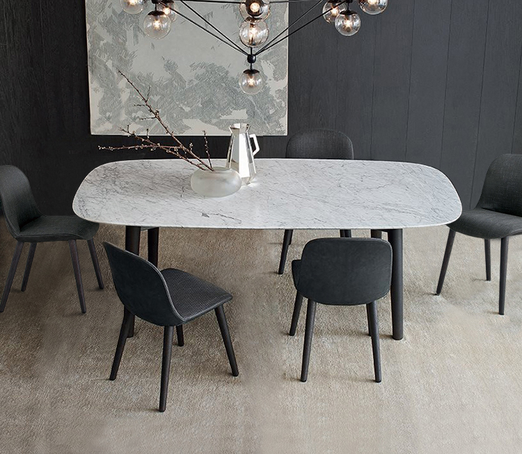 Modern White Marble Dining Table 1