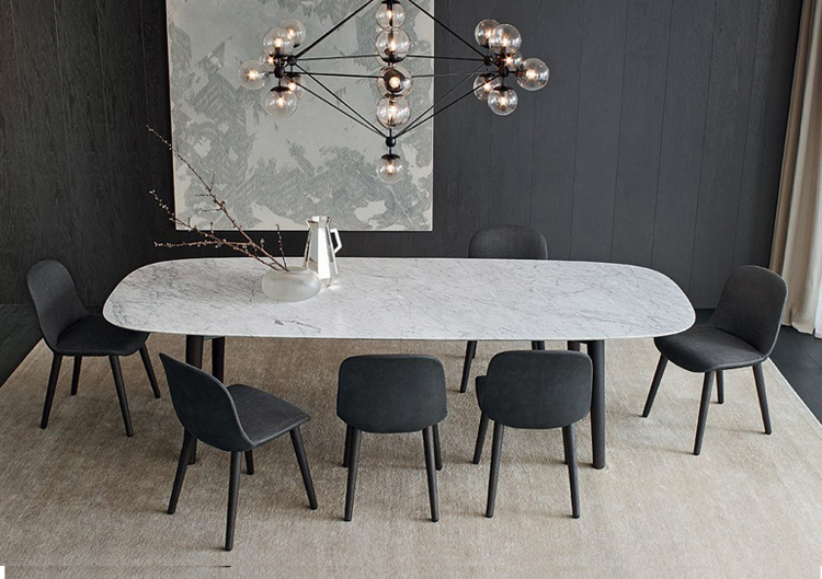 Modern White Marble Dining Table 4