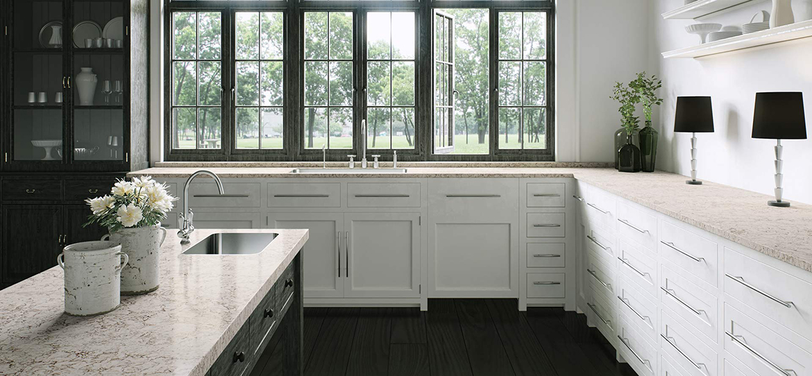 SY-BK005 Moorland Fog Best Quartz Bathroom Countertops