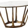 Oval Retro Marble Coffee Table-1