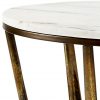 Oval Retro Marble Coffee Table-3