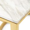 Rectangle White Marble Top Coffee Table-2