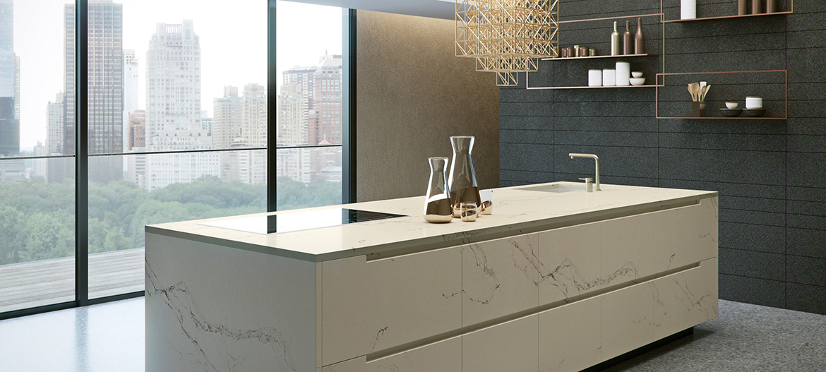 Statuario Nuvo White Quartz Marble Countertops