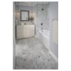 White Arabescato Carrara Marble Floor For Living Room-12