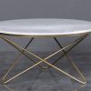 White Marble Top Coffee Table For Living Room-1