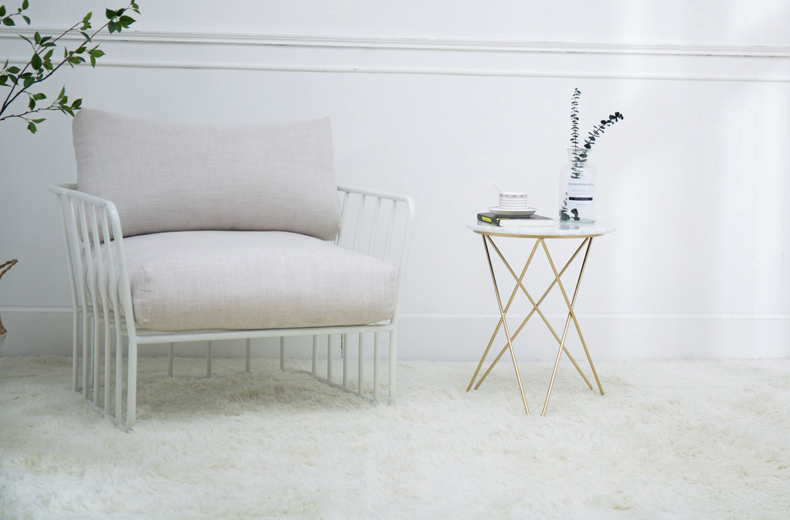 White Marble Top Coffee Table For Living Room 5