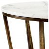 White Retro Marble Side Table-4