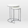 Nesting Round Marble Side Table Set-11