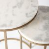 Nesting Round Marble Side Table Set-7