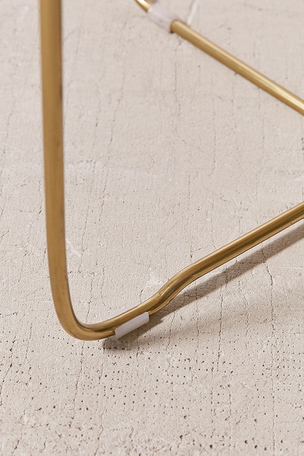 Marble Surface Coffee Table Brass Legs-4