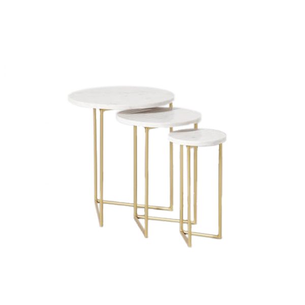 Nesting Marble Side Table Set-12