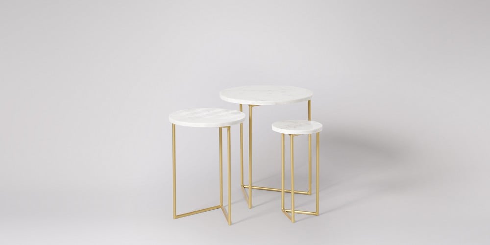 Nesting Marble Side Table Set-17