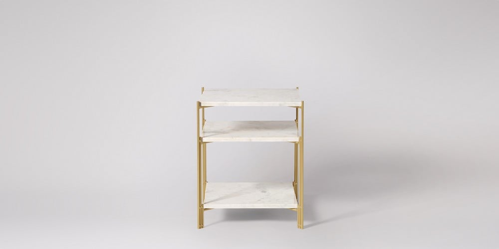 Three-tier Square Marble Side Table-10