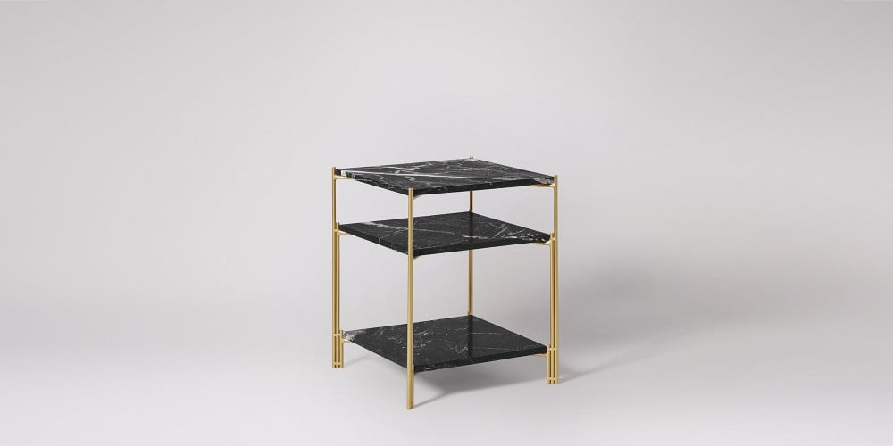 Three-tier Square Marble Side Table-6