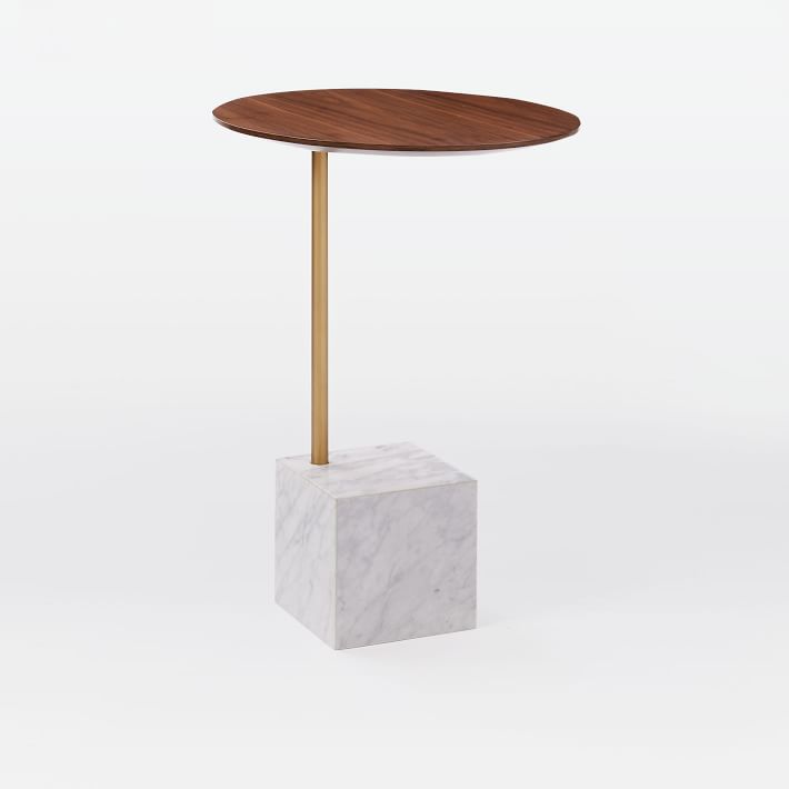 Marble Cube Base Side Table-10