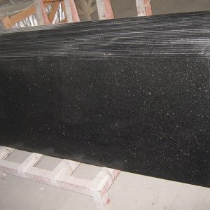 Black Galaxy Granite Custom Bathroom Countertop-1