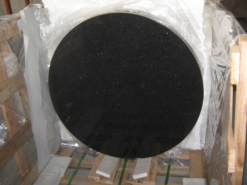 Black Galaxy Granite Custom Bathroom Countertop-2