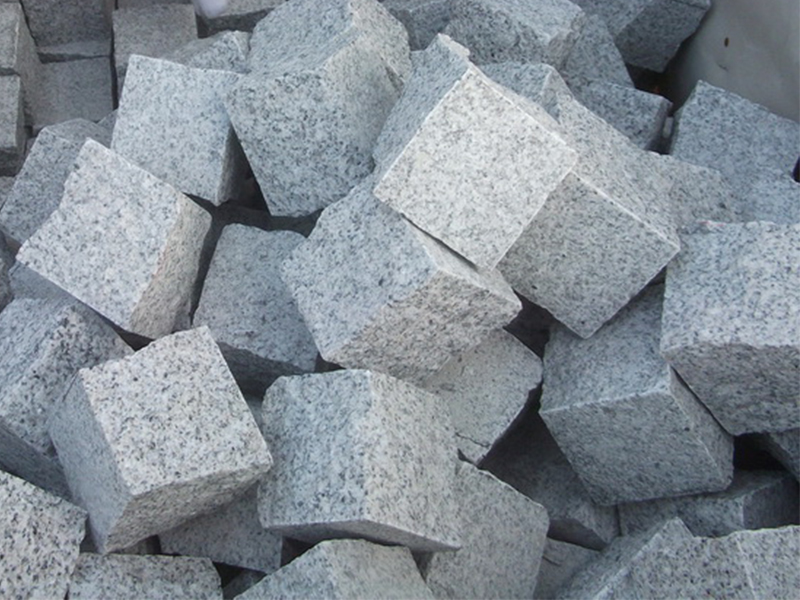 G603 Grey Granite Cubes Paving Stone For Garden-10