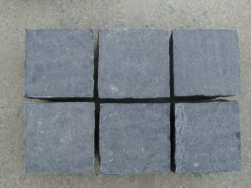 G685 Black Granite Cube Garden Paving Stone-4