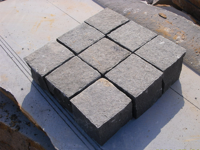 G685 Black Granite Cube Garden Paving Stone-7