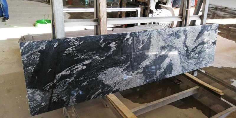 River Black Granite White And Black-8