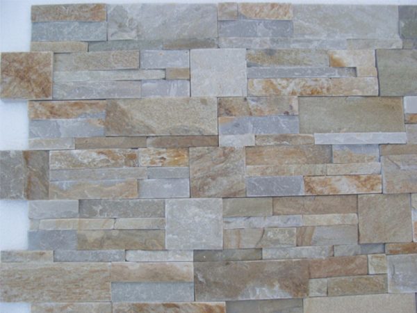 Yellow Mixed Quartzite Culture Stone Exteriors-4