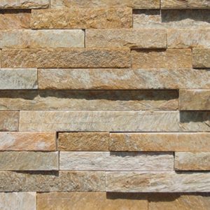 Yellow Quartzite Culture Stone Kitchen Backsplash-5