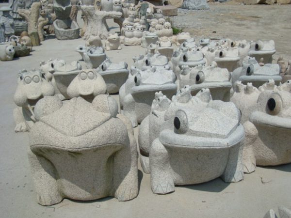 Frog Granite Animal Stone Sculpture For Sale