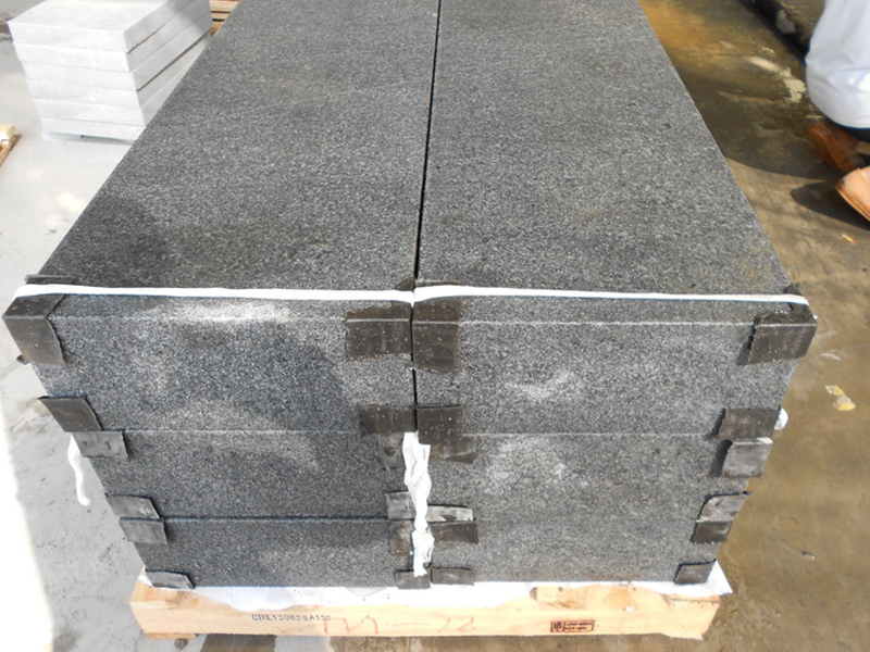 G654 Dark Grey Granite Steps Honed Finish For Sale-2