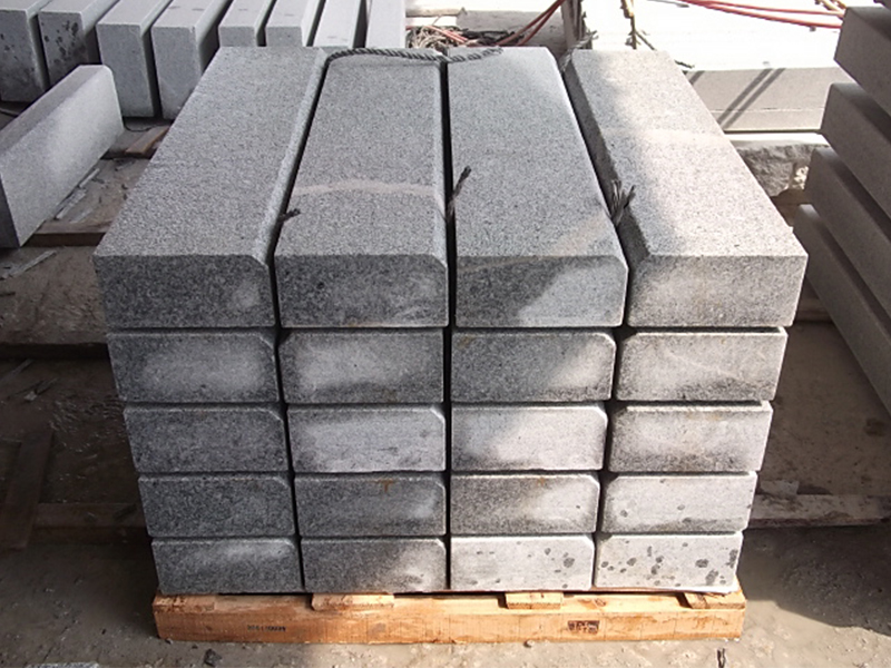 G654 Dark Grey Granite Steps Honed Finish For Sale-4