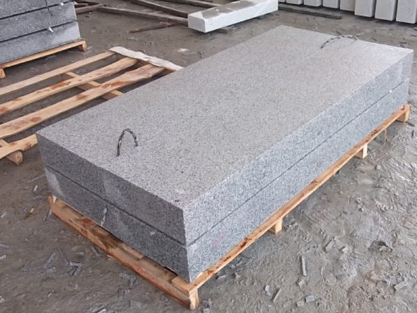 G654 Dark Grey Granite Steps Honed Finish For Sale-5