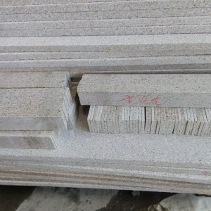 G682 Yellow Granite Flamed Finish Outdoor Stairs-7