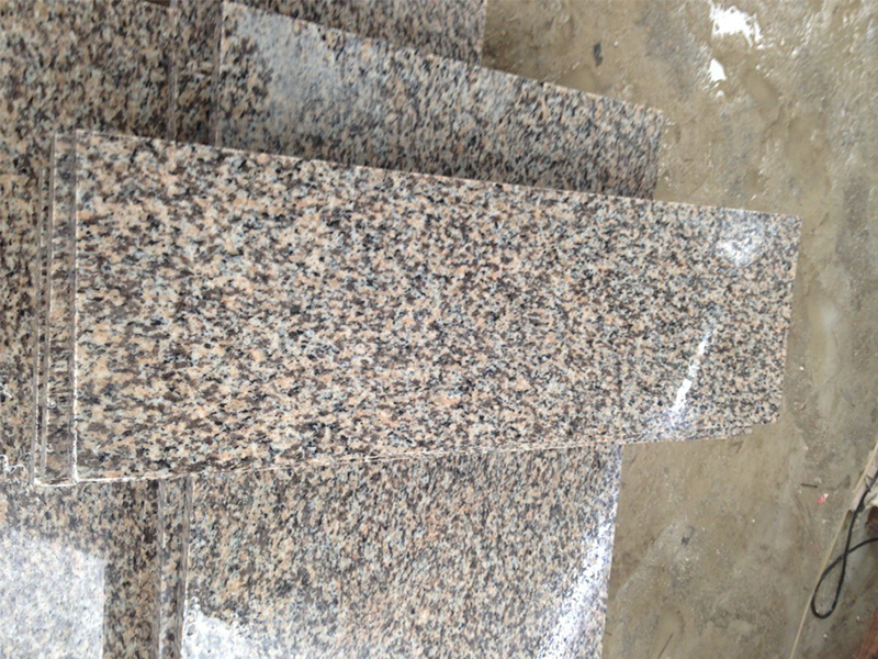 Tiger Skin Yellow Granite Polishing Finish Stairs-2